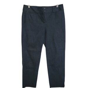 Ann Taylor Dark Denim Signature Crop 4 NWT